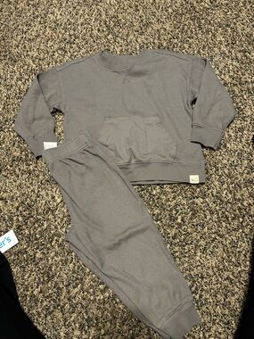Carters Waffle Knit Lounge Set - Gray